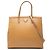 Borsa Prada Brown Saffiano Vernice Parabole Satchel Marrone Cammello