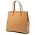 Borsa Prada Brown Saffiano Vernice Parabole Satchel Marrone Cammello - vista 2
