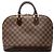 Louis Vuitton Brown Damier Ebene Alma PM Braun