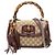 Gucci Medium GG Canvas New Bamboo Handtasche mit Henkel, Beige