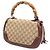 Gucci Medium GG Canvas New Bamboo Handtasche mit Henkel, Beige - Ansicht 2
