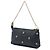 Pochette Fendi Spalmati con catena e borchie nera Nero - vista 2