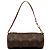 Louis Vuitton Brown Monogram Papillon Pochette Castaño