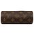 Louis Vuitton Brown Monogram Papillon Pochette Castaño - vista 3