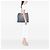 Céline Celine Cabas Squared Tote aus blau gestreiftem Textil und Kalbsleder Marineblau - Ansicht 5