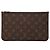 Louis Vuitton Brown Monogram Neverfull MM Pouch Braun