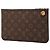 Louis Vuitton Brown Monogram Neverfull MM Pouch Braun - Ansicht 2
