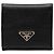 Monedero Prada de piel Saffiano negro