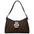 Fendi Brown Zucca Canvas Schultertasche Braun
