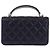 Portacellulare Chanel Black CC Quilted Lambskin con manico superiore e catena Nero - vista 2