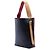 Céline Celine Red Small Smooth Bicolor Calfskin Twisted Cabas Tote Rosso Bordò - vista 2