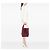 Céline Celine Red Small Smooth Bicolor Calfskin Twisted Cabas Tote Rosso Bordò - vista 6