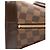 Louis Vuitton Brown Damier Ebene Alma PM Marrone - vista 5