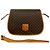 Céline Celine Brown Macadam Coated Canvas Crossbody Bag Braun