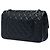 Chanel Black Quilted Aged Calfskin Reissue 2.55 Double Flap 225 Nero - vista 2
