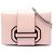 Prada Pink City Calf Plex Ribbon Crossbody Rosa