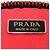 Prada Bicolor Pochette Schultertasche Schwarz Rot - Ansicht 4