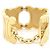Triomphe Céline Bracciale rigido Celine Macadam in metallo dorato da donna D'oro - vista 2