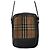 Borsa a tracolla Burberry Nova Check in tela mesh e pelle Nero Multicolore