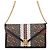 Borsa a tracolla con catena Burberry TB Monogram Marrone Nero Multicolore