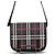 Burberry Schultertasche mit Check-Muster Schwarz Rot