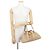 Borsa in rafia Jimmy Choo Cinch Medium Beige - vista 4