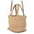Borsa Jimmy Choo in rafia e pelle beige - vista 2