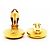 Orecchini a clip Chanel placcati oro D'oro - vista 3