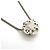 Collar Chanel Plateado con logo Coco y Camelia Plata - vista 2