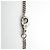 Collar Chanel Plateado con logo Coco y Camelia Plata - vista 5
