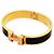 Hermès Brazalete Hermes Clic Clac PM Negro Dorado