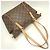 Saco Tote Louis Vuitton Monogram Totally PM Marrom Preto Monograma - vista 3