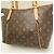 Saco Tote Louis Vuitton Monogram Totally PM Marrom Preto Monograma - vista 7