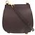 Borsa a tracolla in pelle Burberry Nero Marrone scuro