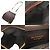Borsa a tracolla in pelle Burberry Nero Marrone scuro - vista 6
