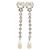 Orecchini Miu Miu in argento con cristalli e perle finte