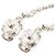 Orecchini Miu Miu in argento con cristalli e perle finte - vista 6