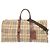 Borsa Boston 2-Way in pelle beige Burberry Check Shadow Horse