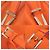 Versace Gianni Medusa Leder-Rucksack Orange - Ansicht 8