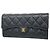 Portafoglio lungo Chanel Matelassé Nero