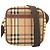 Borsa a tracolla Burberry Haymarket Check Nero Rosso Beige