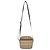 Borsa a tracolla Burberry Haymarket Check Nero Rosso Beige - vista 4