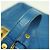 Borsa a tracolla in pelle Chanel 2.55 con doppia catena Blu - vista 7