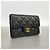 Tarjetero Chanel de piel de caviar acolchada Negro - vista 2