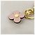 Portachiavi Louis Vuitton Blooming Flower BB Marrone Rosa - vista 3