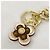 Portachiavi Louis Vuitton Blooming Flower BB Marrone Rosa - vista 4
