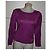 Gucci Maglietta a maniche lunghe in cotone viola Porpora - vista 2