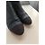 Stivaletti Glitter Chanel con Logo Dorato Nero Metallico - vista 20