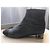 Stivaletti Glitter Chanel con Logo Dorato Nero Metallico - vista 6