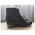 Stivaletti Glitter Chanel con Logo Dorato Nero Metallico - vista 8